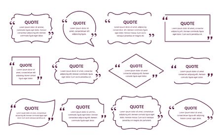 Text Box Quotes Vector Vector of Quote text box. Vector. - ID:1-149020547 - Royalty Free Image ...