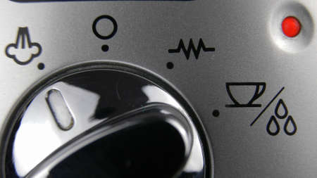 Espresso Machine Switching Off and On While Making Coffee Close Up