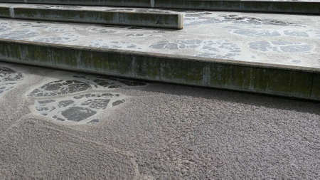Aeration Tank At Sewage Treatment Farmの写真素材