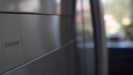 Freezer Temperature Electronic Indicator on Fridge Doorの写真素材