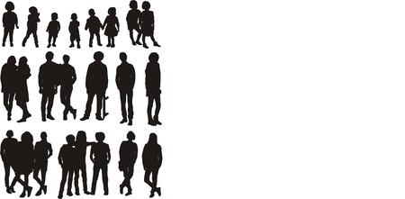 BOYS AND GIRLSのイラスト素材