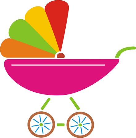 BABY CARRIAGEのイラスト素材