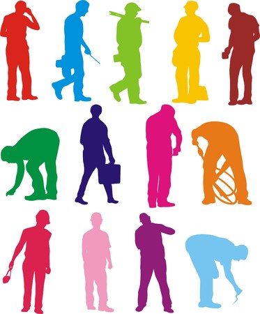 TEAM OF WORKERSのイラスト素材