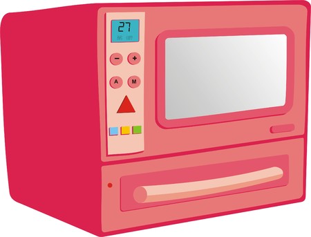 MICROWAVE OVERのイラスト素材