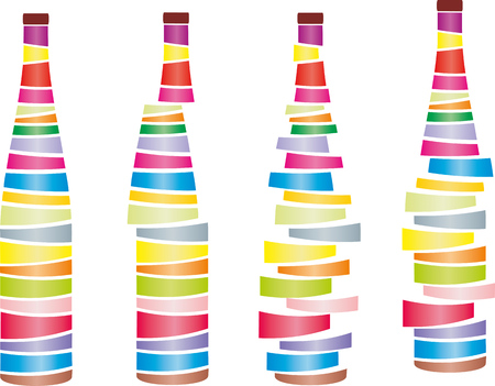 BOTTLES DECOのイラスト素材