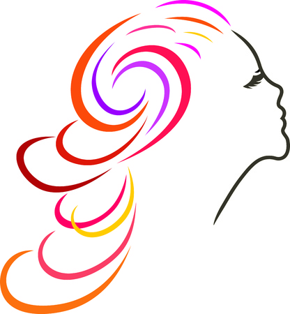 COLOR AND HAIRのイラスト素材