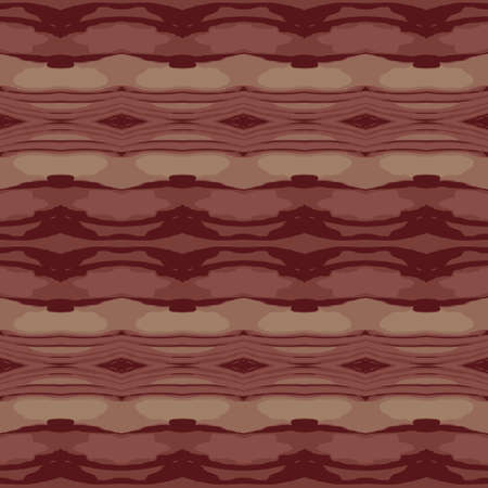 Design with waves in various brown shades. Seamless repeatable vector pattern.のイラスト素材