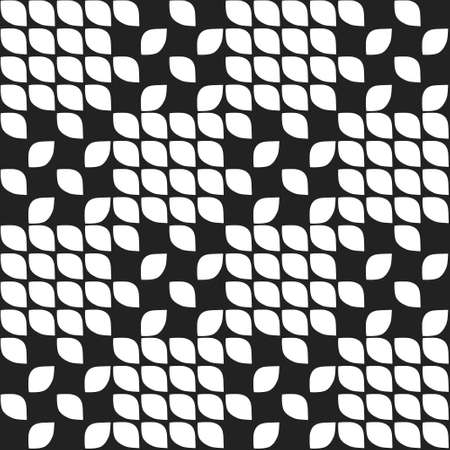 Black and white geometric pattern. Seamless repeatable vector. Can be used on paper and fabric and many more surfaces.のイラスト素材