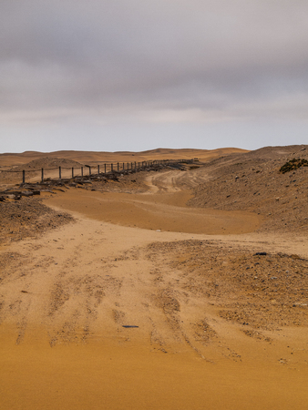 Namib desert dunes near Swakopmundの写真素材