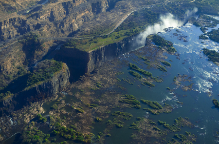 The Victoria Falls in Zimbabwe, Africaの写真素材