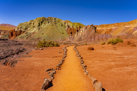 Valle del Arcoiris, San Pedro de Atacama, Chile, South Americaの写真素材