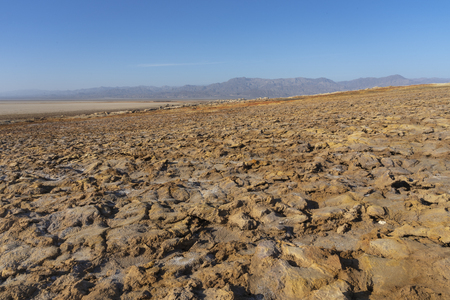 Concretions of salt rocks at Dallol in the Danakil Depression in Ethiopia, Africa.の写真素材
