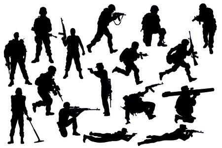 militaryのイラスト素材