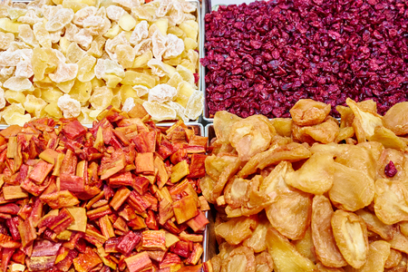 dried fruits for healthy snackの写真素材