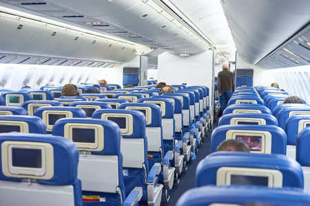 The inside of a public planeの写真素材
