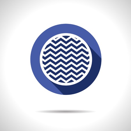 Vector blue ball icon. のイラスト素材