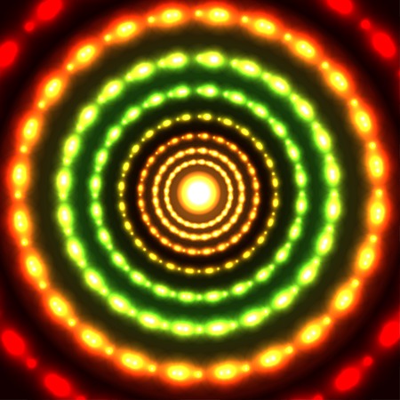 glowing red-green circle background. のイラスト素材