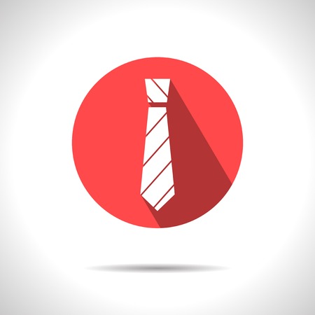pink striped tie icon. のイラスト素材
