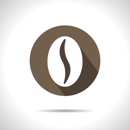 brown coffee bean icon. のイラスト素材