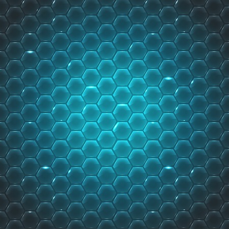 Vector glass small hexagon background. のイラスト素材