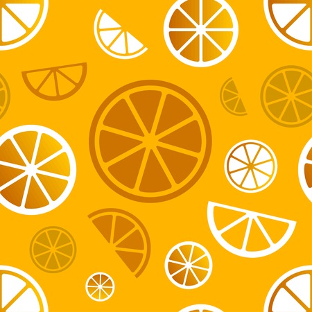 Vector seamless citrus pattern.のイラスト素材