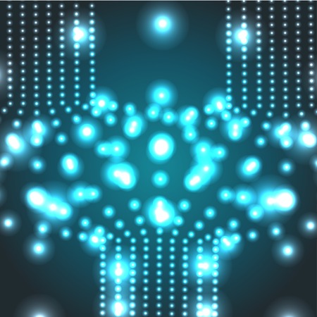 Vector abstract glowing azure micro cosmos background. Eps10のイラスト素材