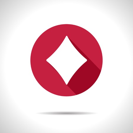 Vector  game rhombus icon. Eps10のイラスト素材