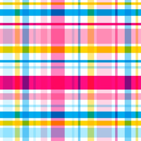 Vector color yellow pink plaid seamless pattern  Eps10のイラスト素材