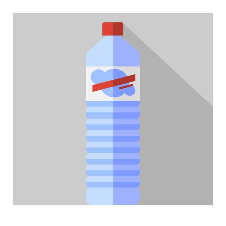 Vector flat  water bottle. Flat drinks. Eps10のイラスト素材