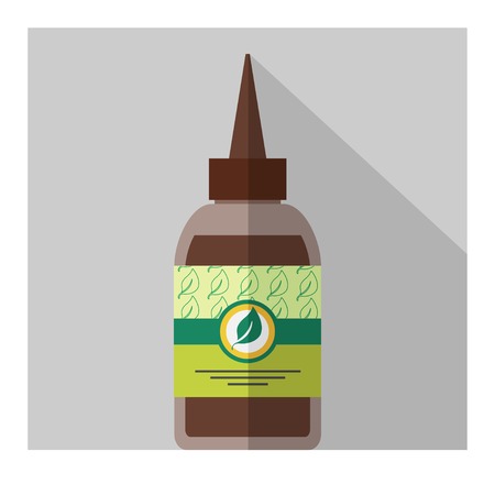Vector flat nasal spray bottle. Flat medical elements. Eps10のイラスト素材