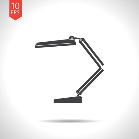 Vector table-lamp icon. のイラスト素材