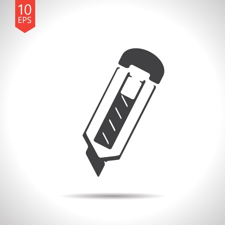 Vector flat knife icon isolated on white. Eps10のイラスト素材