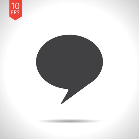 Vector flat callout icon isolated on white. Eps10のイラスト素材
