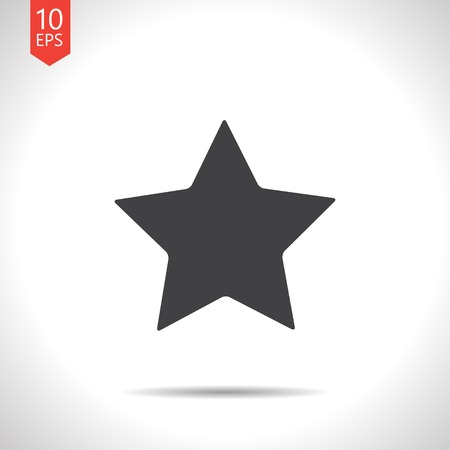 Vector gray star icon isolated on white. Eps10のイラスト素材