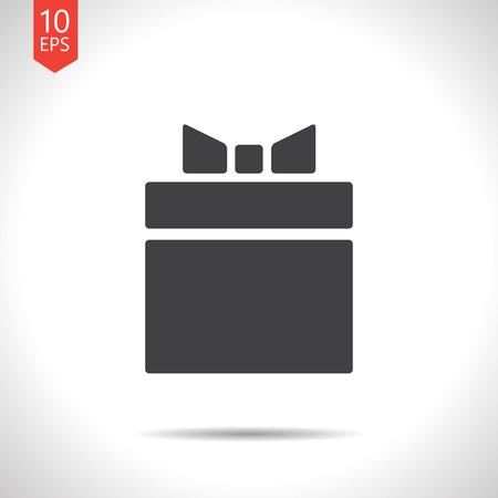 Vector isolate flat gift box icon. Eps10のイラスト素材