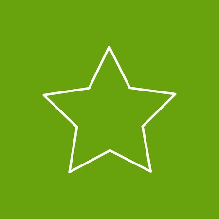 Vector white star icon isolated outline. Eps10のイラスト素材