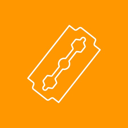 Vector flat isolate outline blade flat icon. Eps10