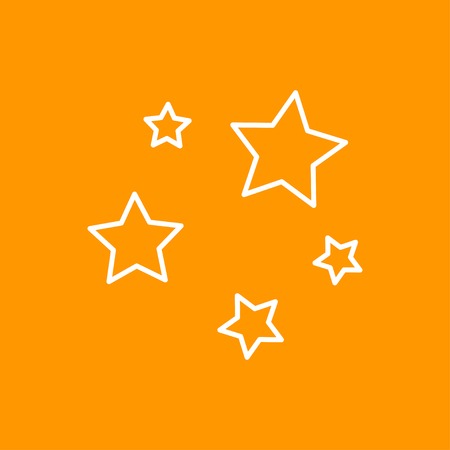 Vector flat stars icon isolated outline. Eps10のイラスト素材
