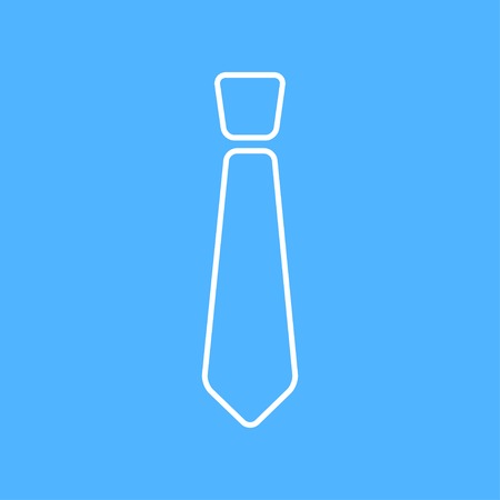 Vector flat isolate outline tie icon. Eps10のイラスト素材