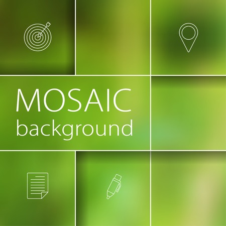 Vector mosaic abstract color  blured background. Eps10のイラスト素材