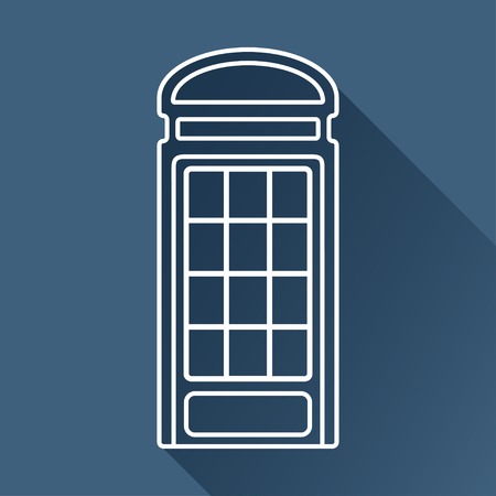 telephone box icon. のイラスト素材