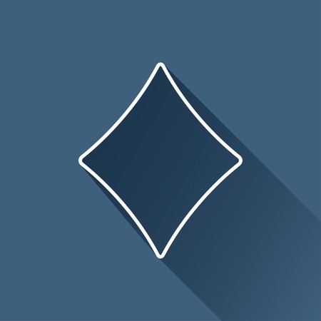 flat isolate game rhombus icon. のイラスト素材