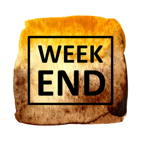 Vector hand draw watercolor spot background with text in frame for banners, advertising, cards, brochure, posters . のイラスト素材