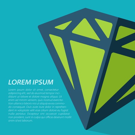 Vector diamond icon. Eps10のイラスト素材