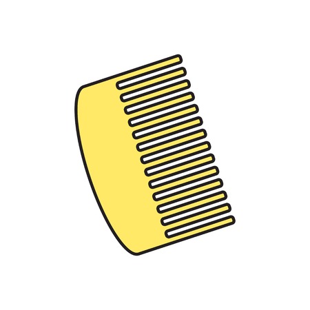 Vector hairbrush icon. Eps10のイラスト素材