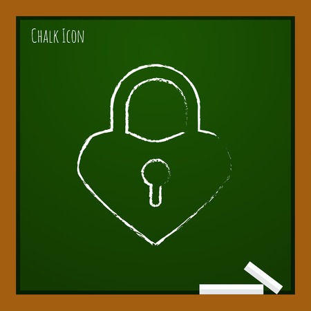 Vector Lock heart icon. Eps10のイラスト素材