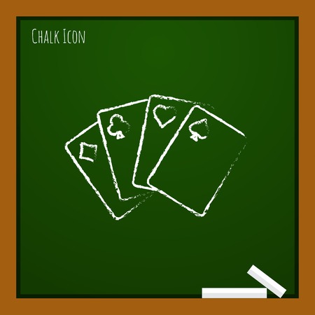 Vector game cards icon. Eps10のイラスト素材