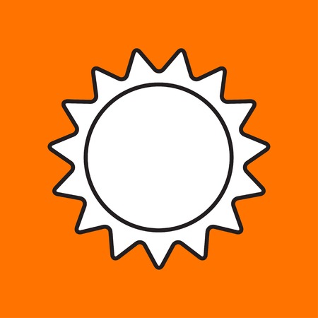 Vector sun icon. Eps10のイラスト素材