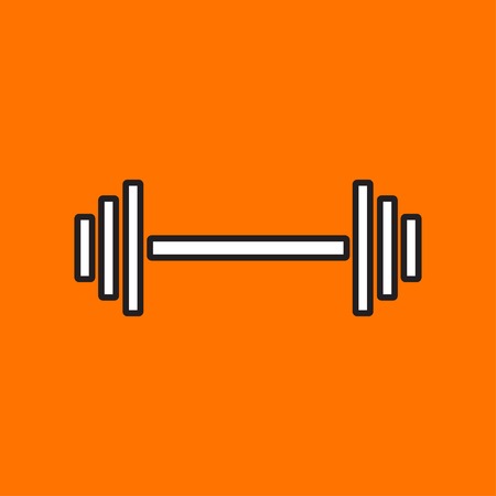 Vector dumbbell icon. Eps10のイラスト素材