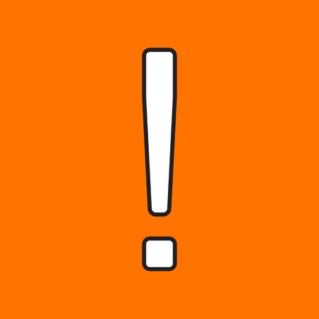 Vector exclamation mark icon. Eps10のイラスト素材